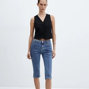 Mango Denim Pedal Pushers